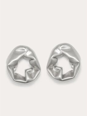 Completed Works Scrunch Earrings Recycled Sterling Silver NWB